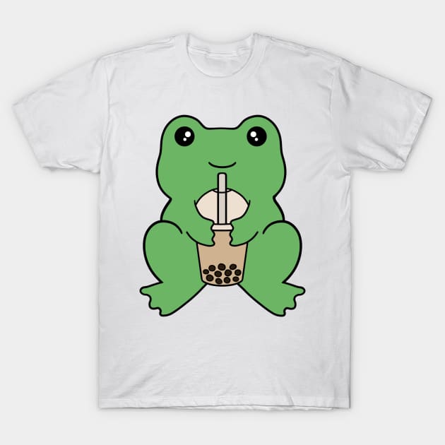 Frog Bubble Tea T-Shirt by BiscuitSnack